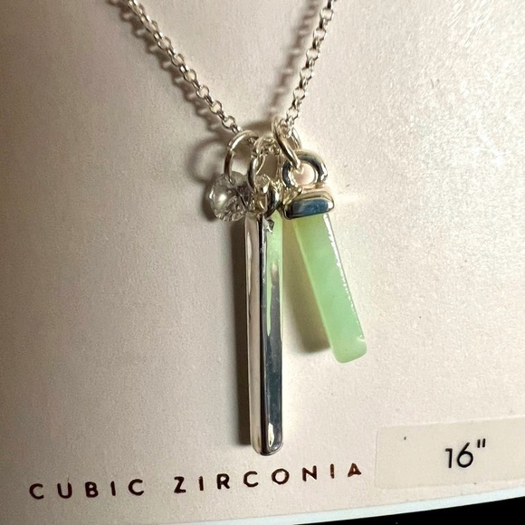 LAUREN CONRAD Necklace, 16" Silvertone Chain - Picture 4 of 5